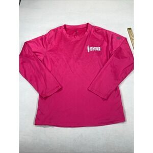 Men's Medium Pink Stand Up For The Cure Long Sleeve Active T-Shirt